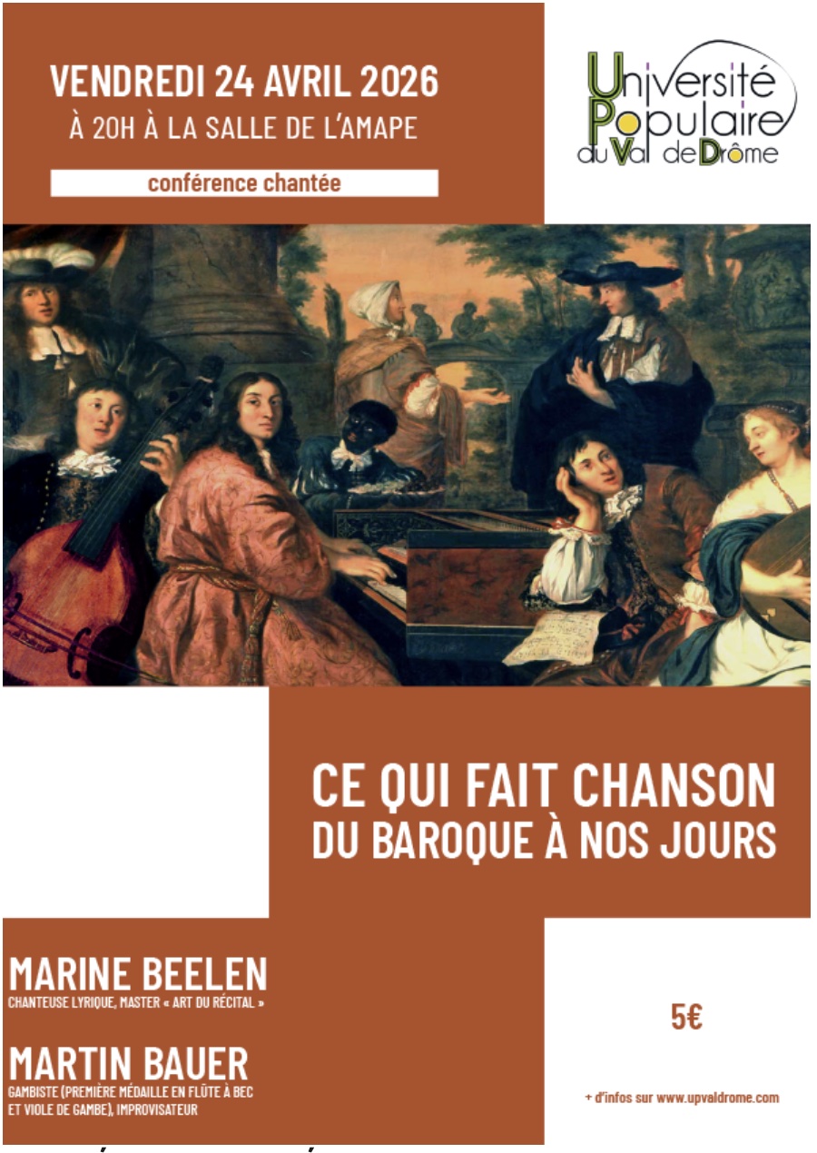 Vendredi UPVD chanson baroque