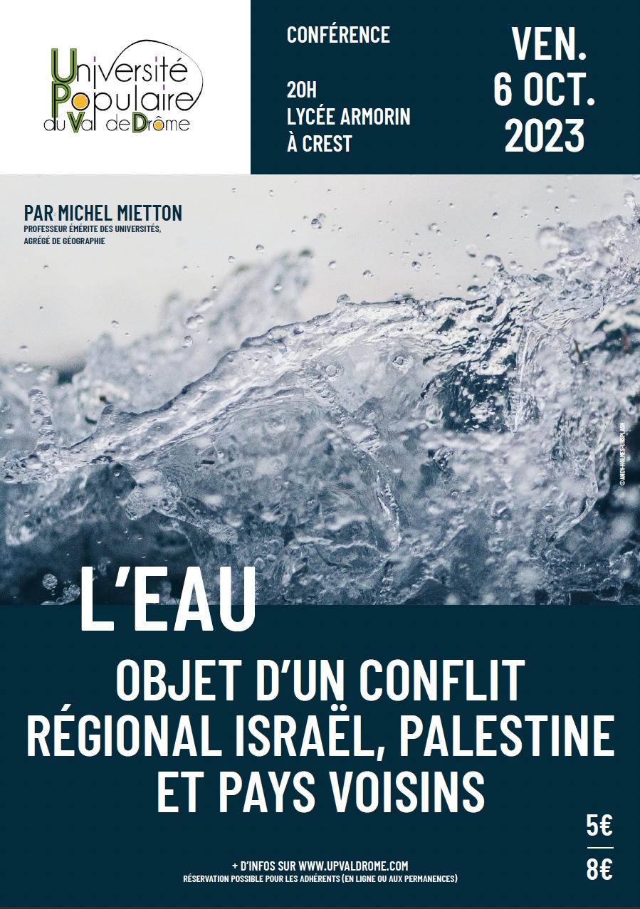 Affiche L'eau objet d'un conflit