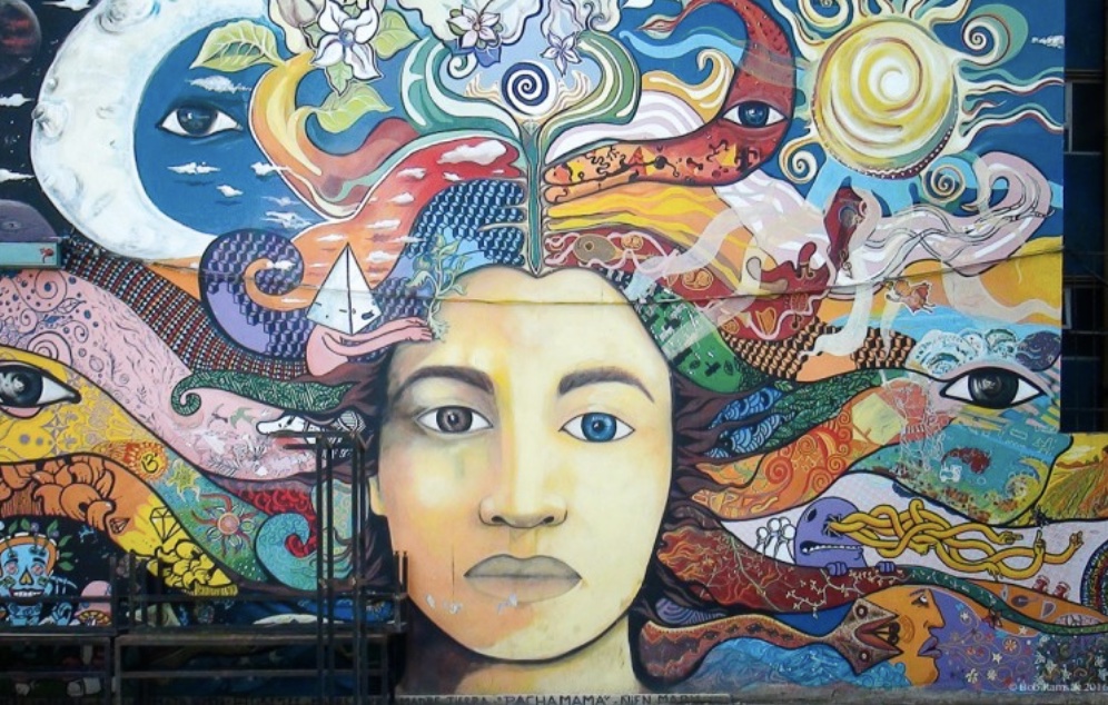 QU'EST-CE QUE L'ÉCOFÉMINISME ? fresque_Pachamama