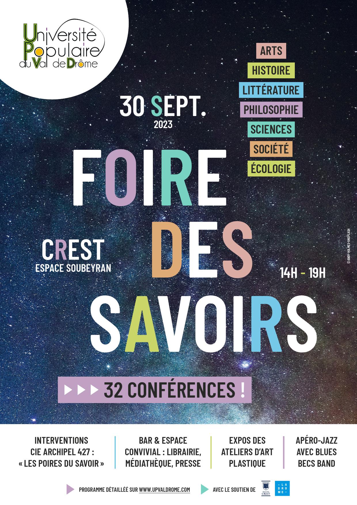 FOIRE DES SAVOIRS Affiche foire des savoirs