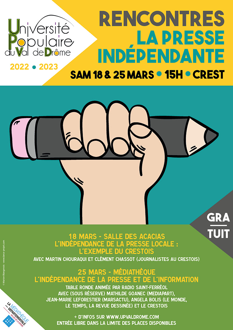 L'INDÉPENDANCE DE LA PRESSE ET DE L'INFORMATION affiche rencontre presse
